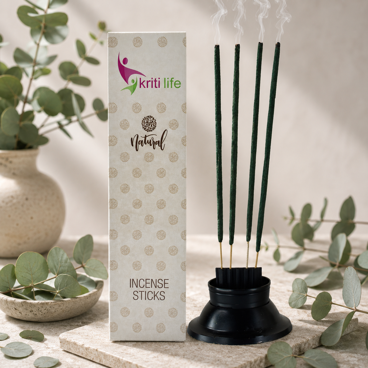 Eucalyptus Incense Sticks - 100 Pcs Perfect for Puja &amp; Relaxation