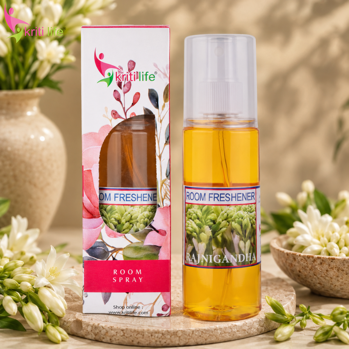 Rajni Gandha Room Spray - 165 ML Long-Lasting Fragrance for Home &amp; Office