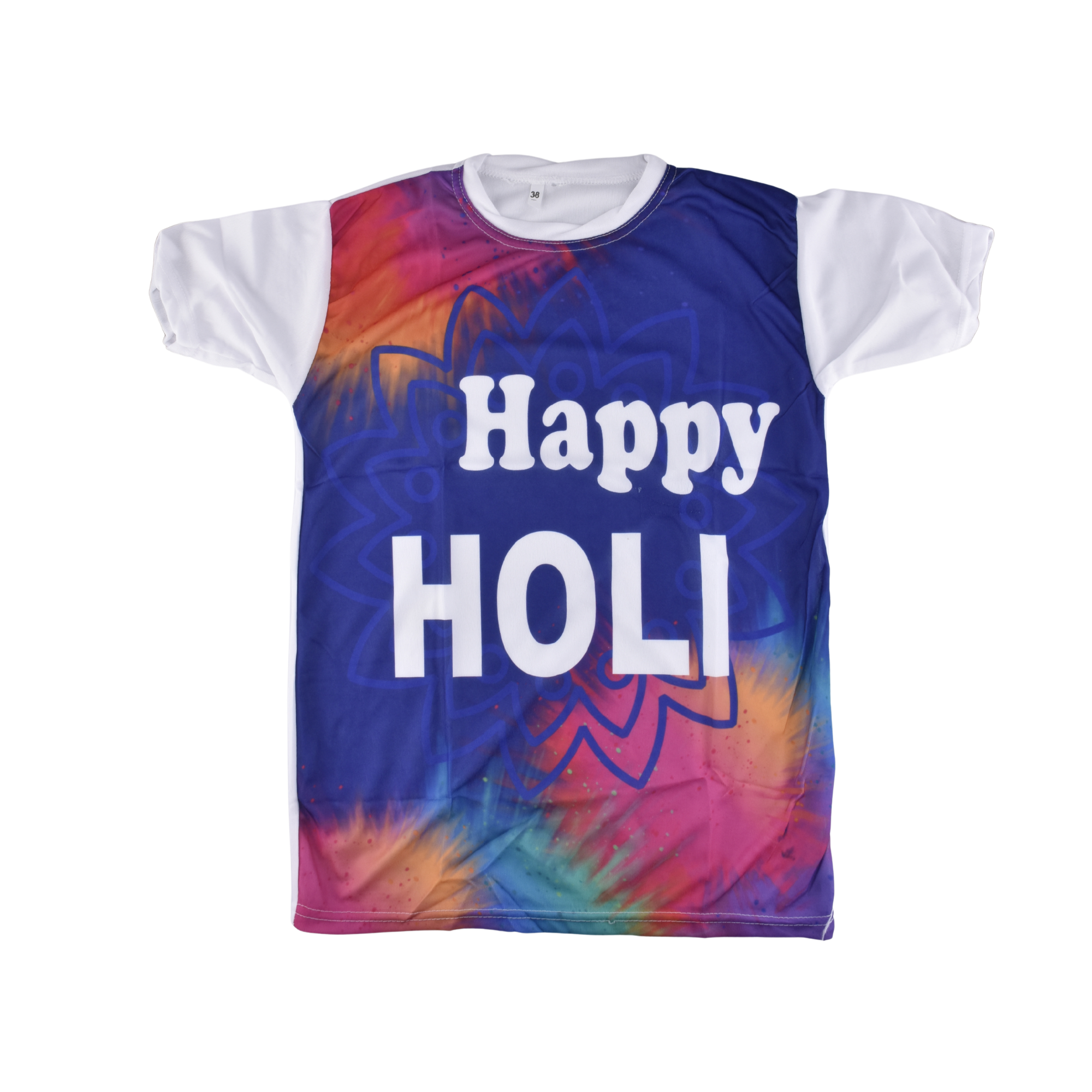 Kids Holi Special Printed T-Shirt – Happy Holi Colour Splash Design