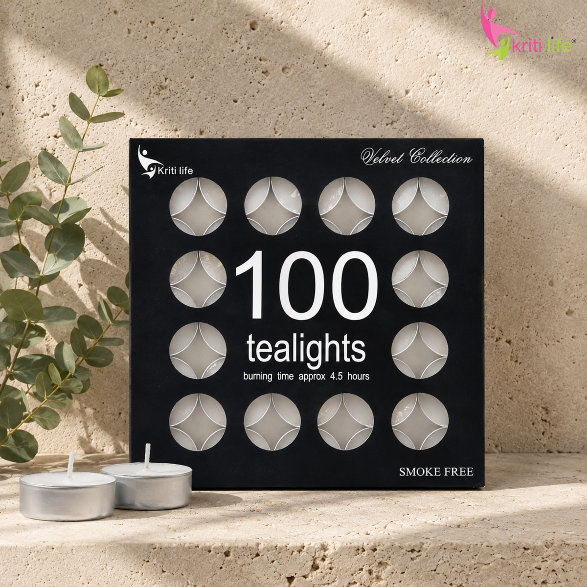 Tealight Candles Unscented |4.5 Hour Burn | Set of 100