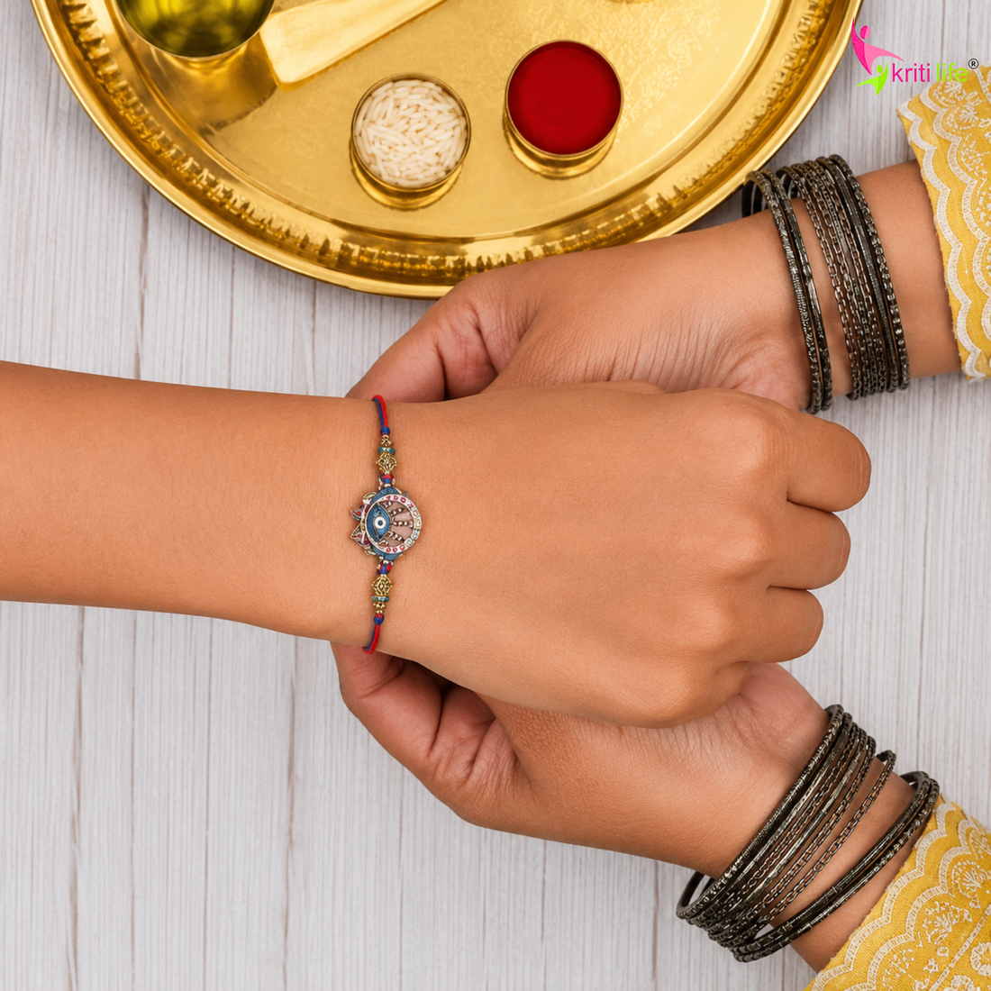 Evil Eye Designer Rakhi | Handmade Protective Rakhi