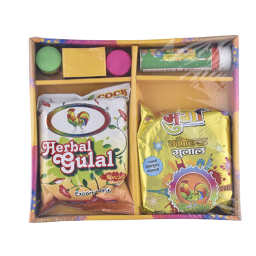 Holi Color Gift Hamper Combo Set – Herbal Gulal