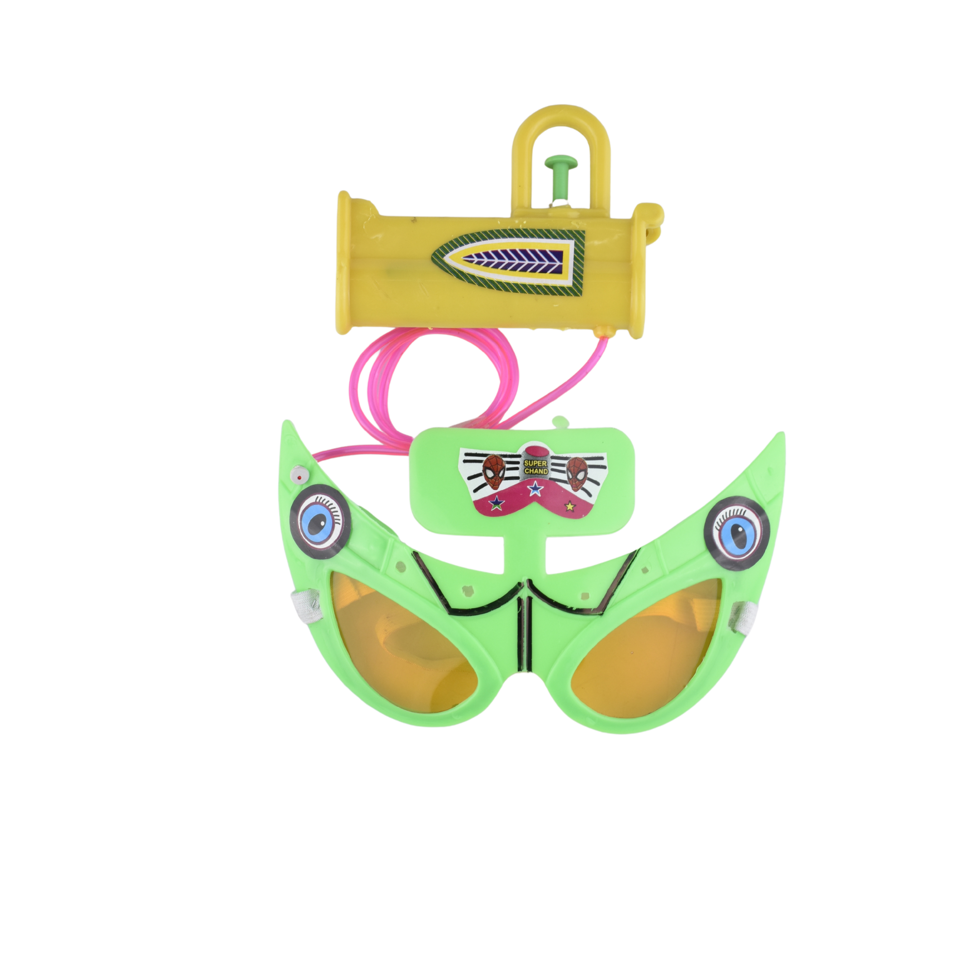 Funny Face Holi Pichkari with Glasses & Jersey Tank