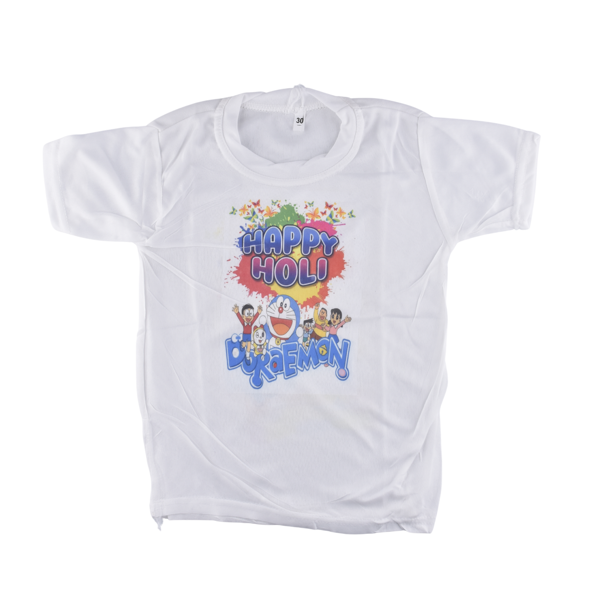Kids Holi Special Printed T-Shirt – Happy Holi Colour Splash Design