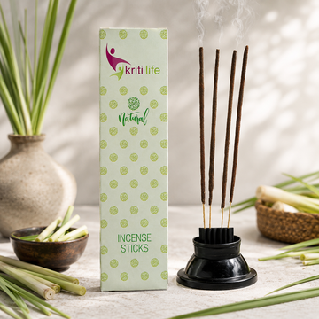 Lemon Grass Incense Sticks - 100 Pcs Perfect for Puja &amp; Relaxation