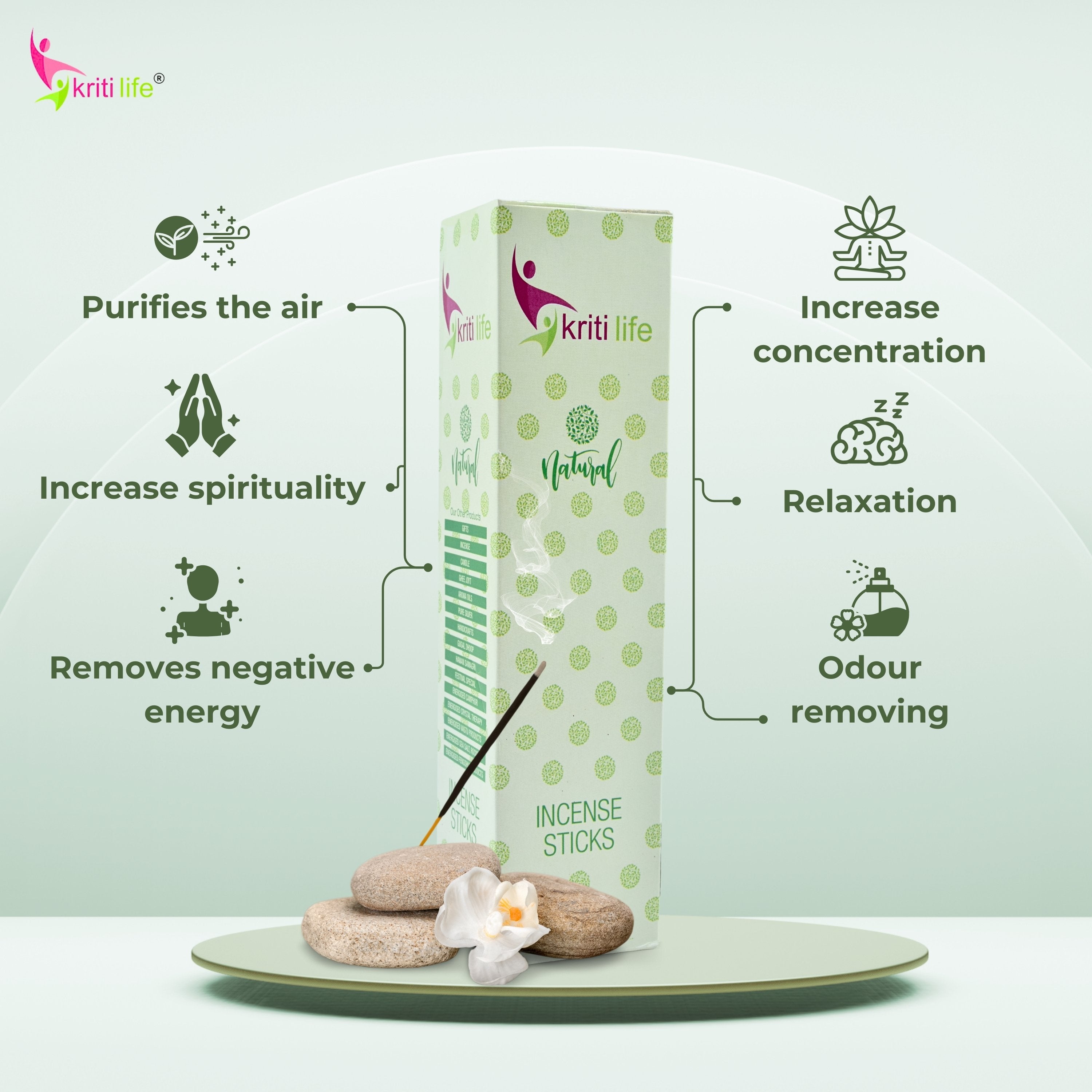 Kriti Life Incense Sticks - Nagflora 100 Pcs Perfect for Puja &amp; Relaxation