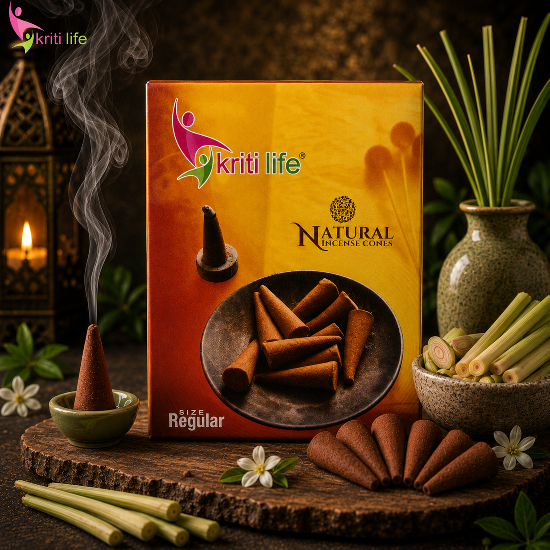 Citronella Incense Cone - 150 Pcs Burn Time 20 Minutes