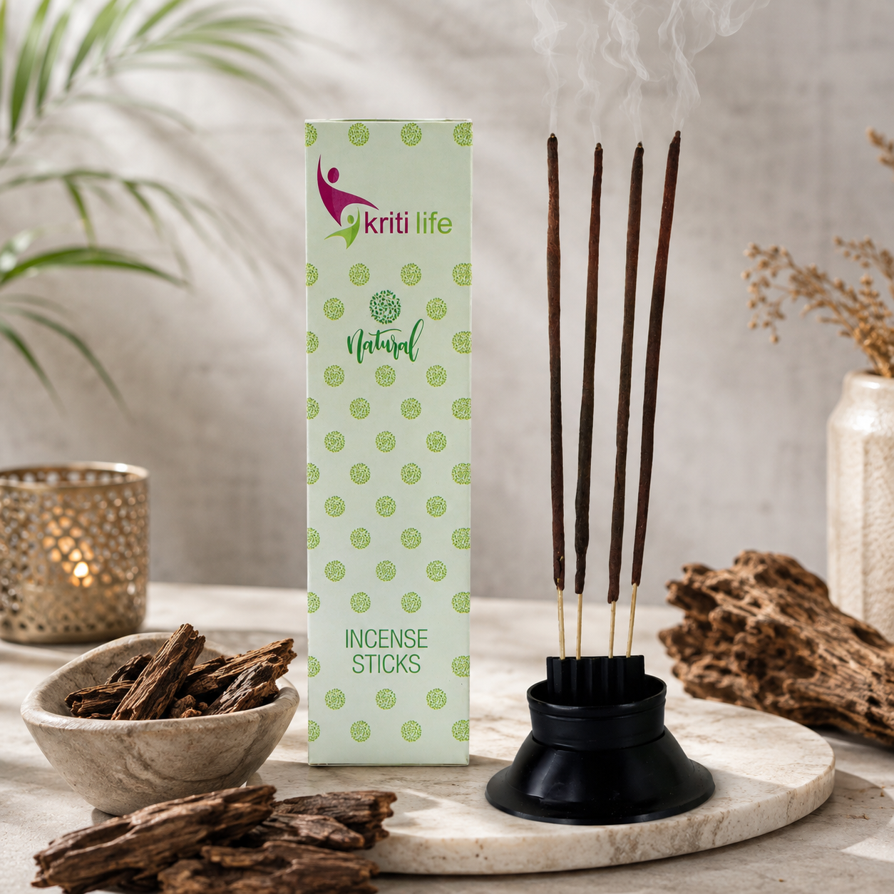 Agarwood Incense Sticks- 100 Pcs Perfect for Puja &amp; Relaxation