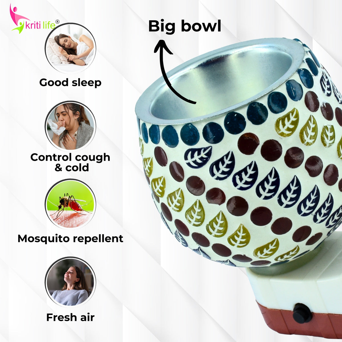 Diffuser Champor Electric Camphor Diffuser| Aroma Oil Diffuser – kritilife
