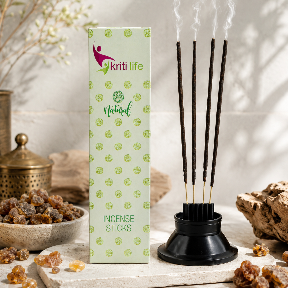 Myrrh Incense Sticks - 100 Pcs Perfect for Puja &amp; Relaxation