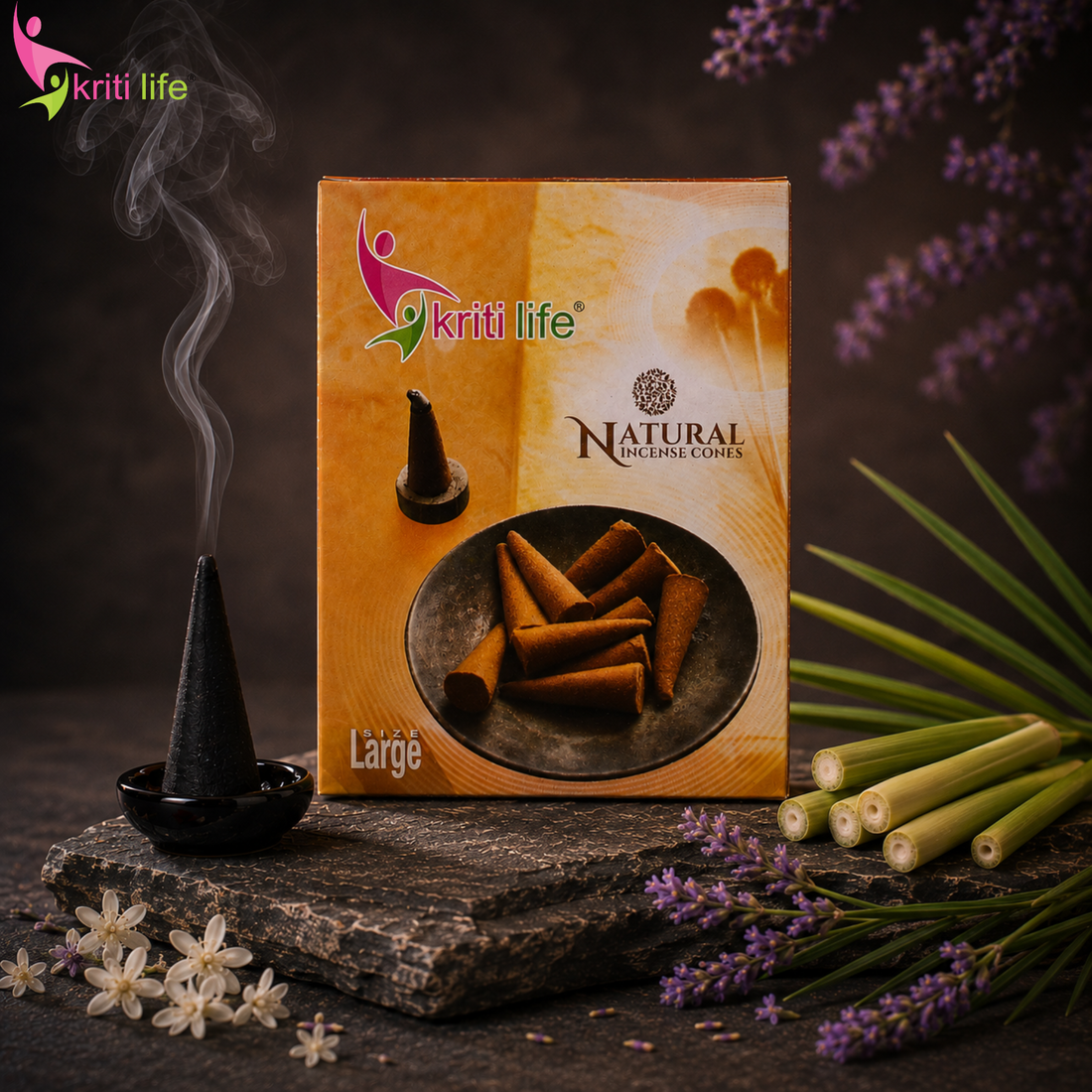 Citronella Incense Cone - 60 Pcs Burn Time 40 Minutes