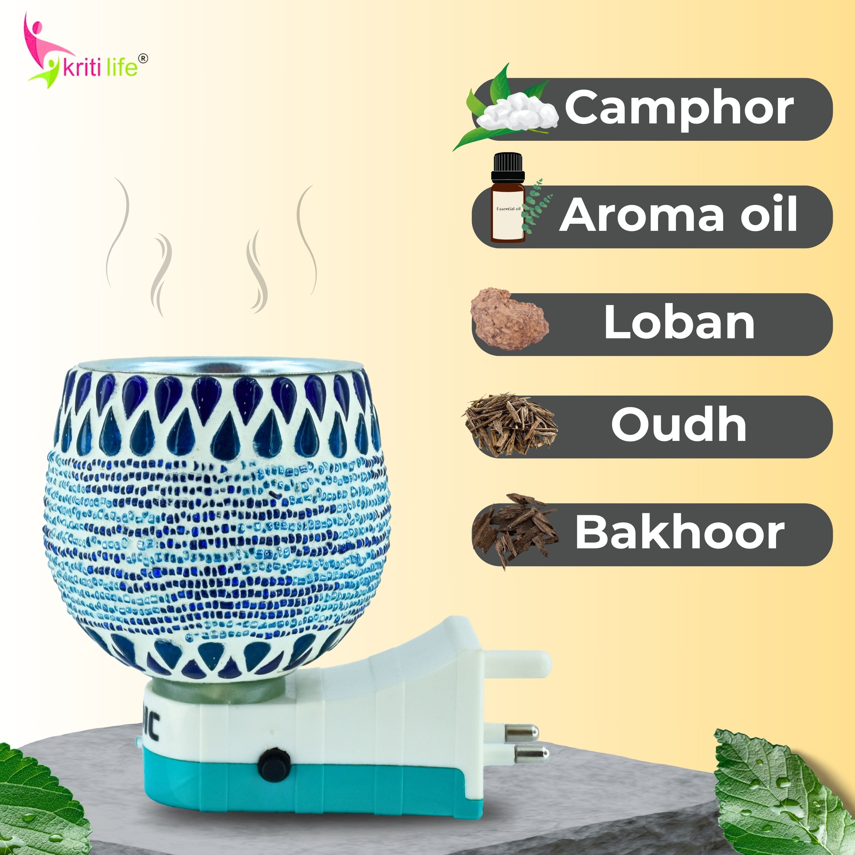 Electric Camphor Diffuser| Aroma Oil Diffuser