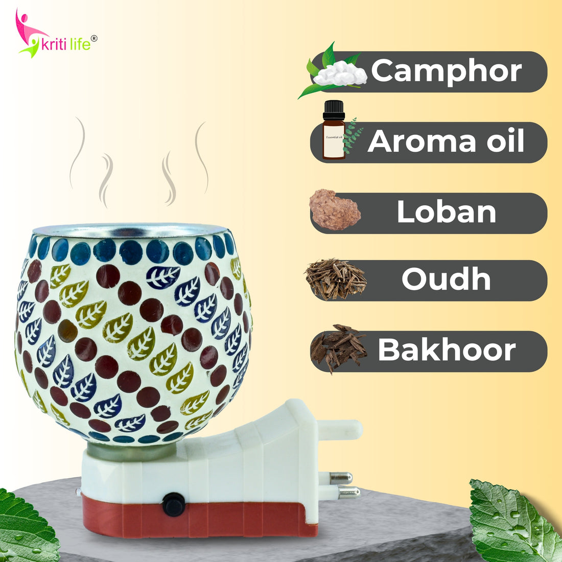 Electric Camphor Diffuser| Aroma Oil Diffuser