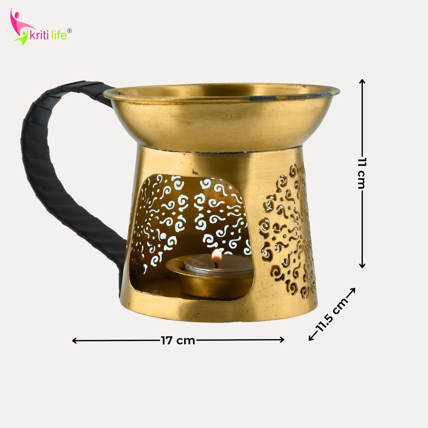 Brass Loban, Camphor, Aroma Oil and Bakhoor Burner