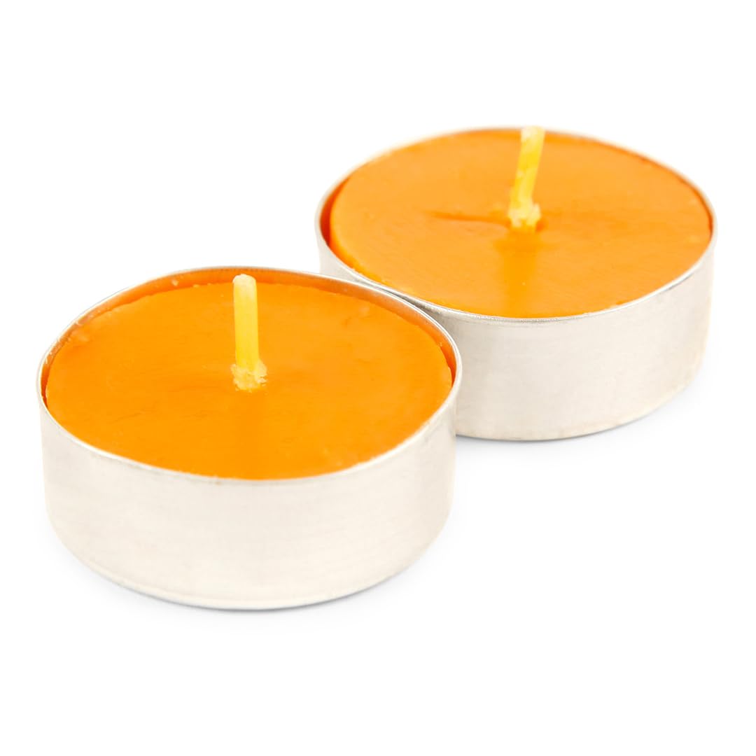 Orange Scented Tealight Candles 4.5 Hour Set of 50 Pcs
