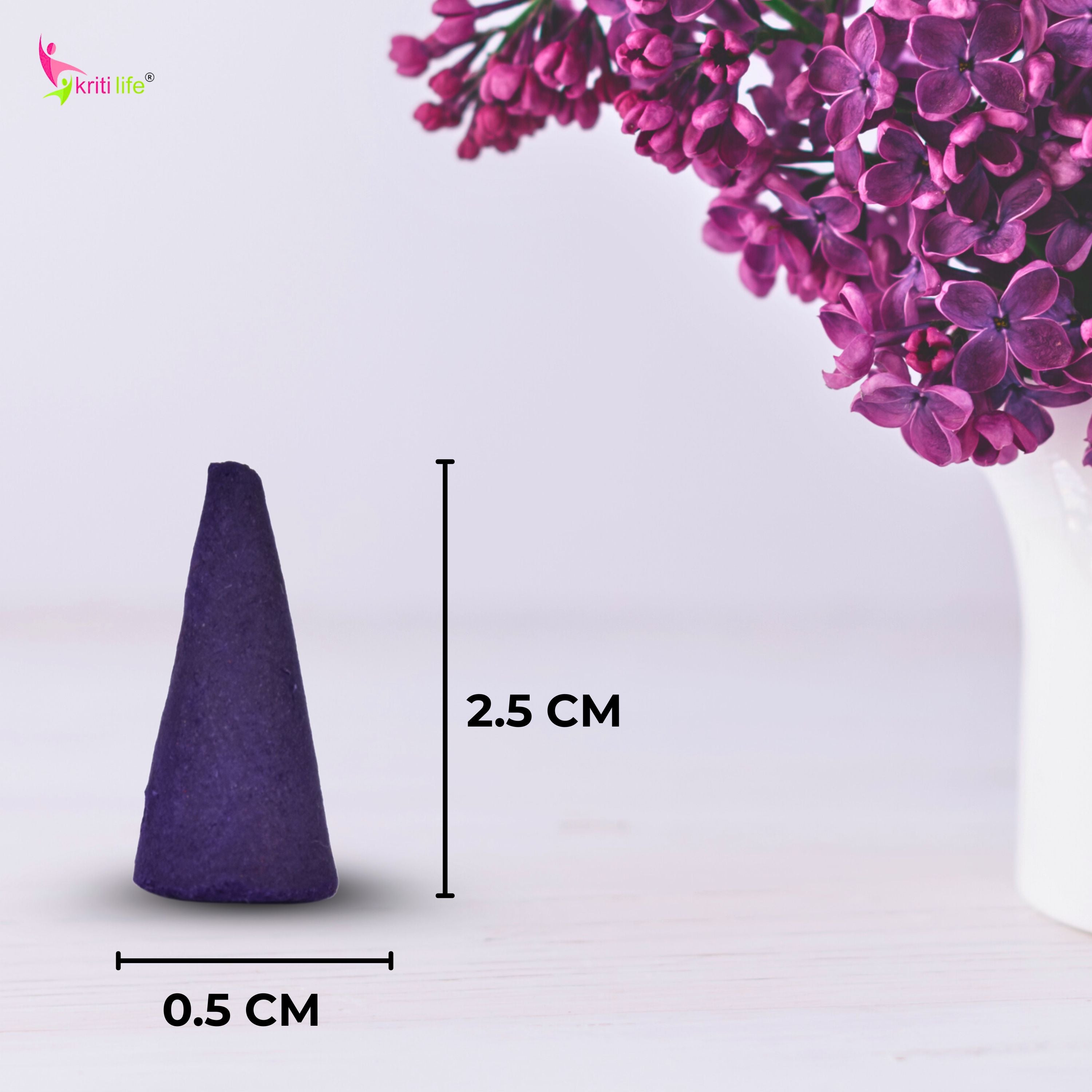 Incense Cone - Lavender 150 Pcs Burn Time 20 Minutes