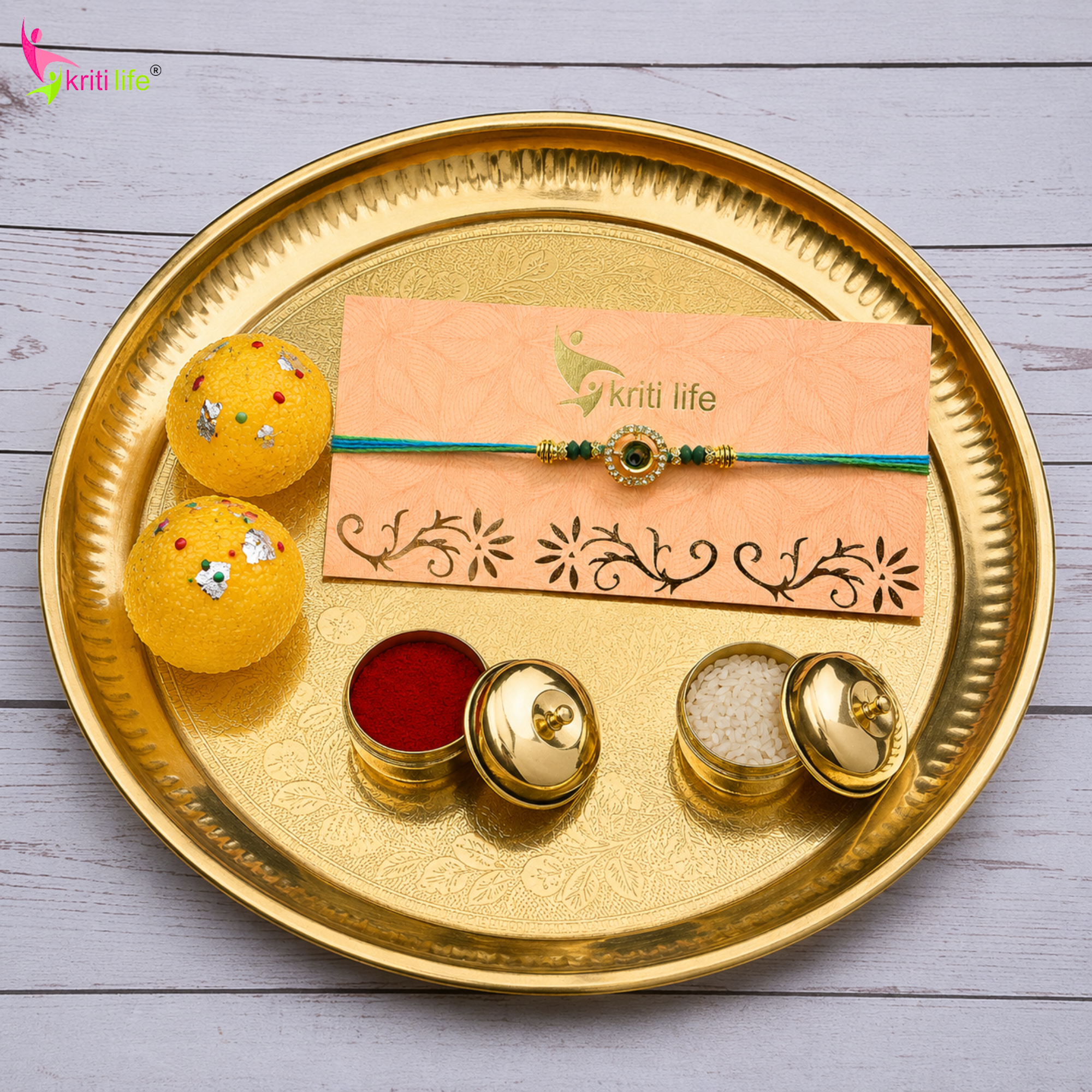 Mor Pankh Rakhi | Designer Peacock Feather Rakhi