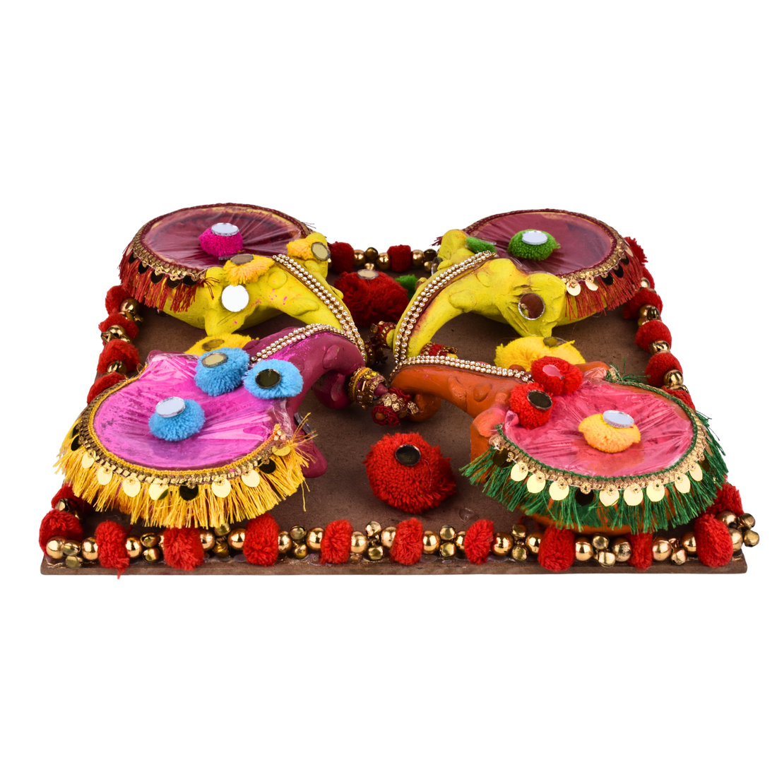 Premium Holi Gulal Jar Combo – Set of 5 Designer Colour