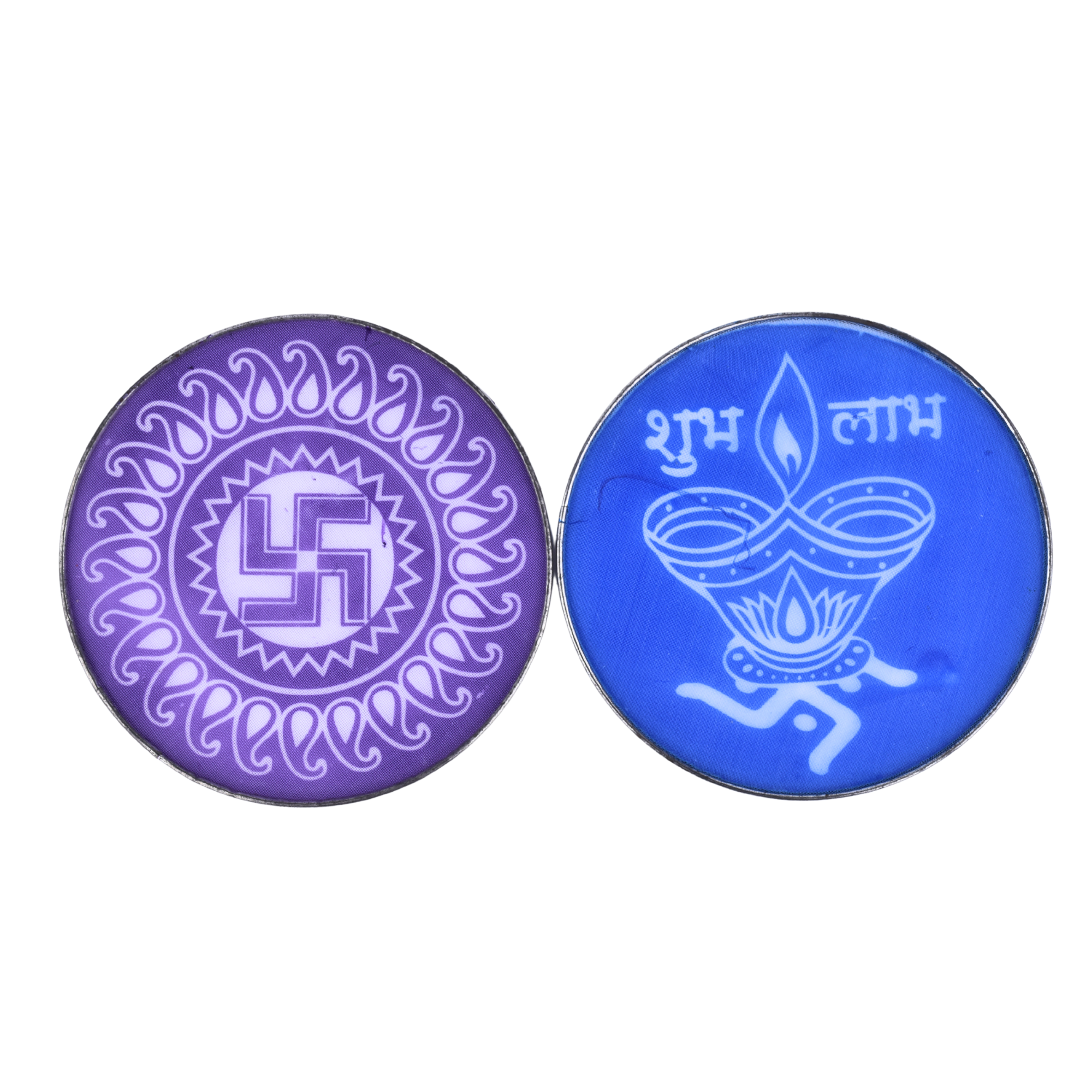 Round Holi Rangoli Stencil Set – Pack of 2 Reusable Circular Design