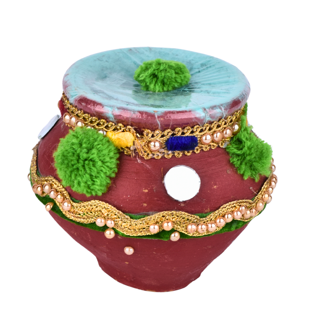 Handcrafted Holi Gulal Matki – Decorative Colour Pot