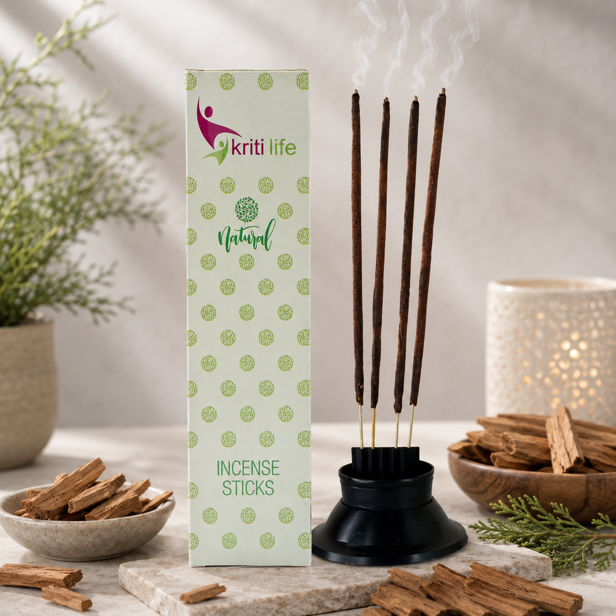 Cedarwood Incense Sticks - 100 Pcs Perfect for Puja &amp; Relaxation