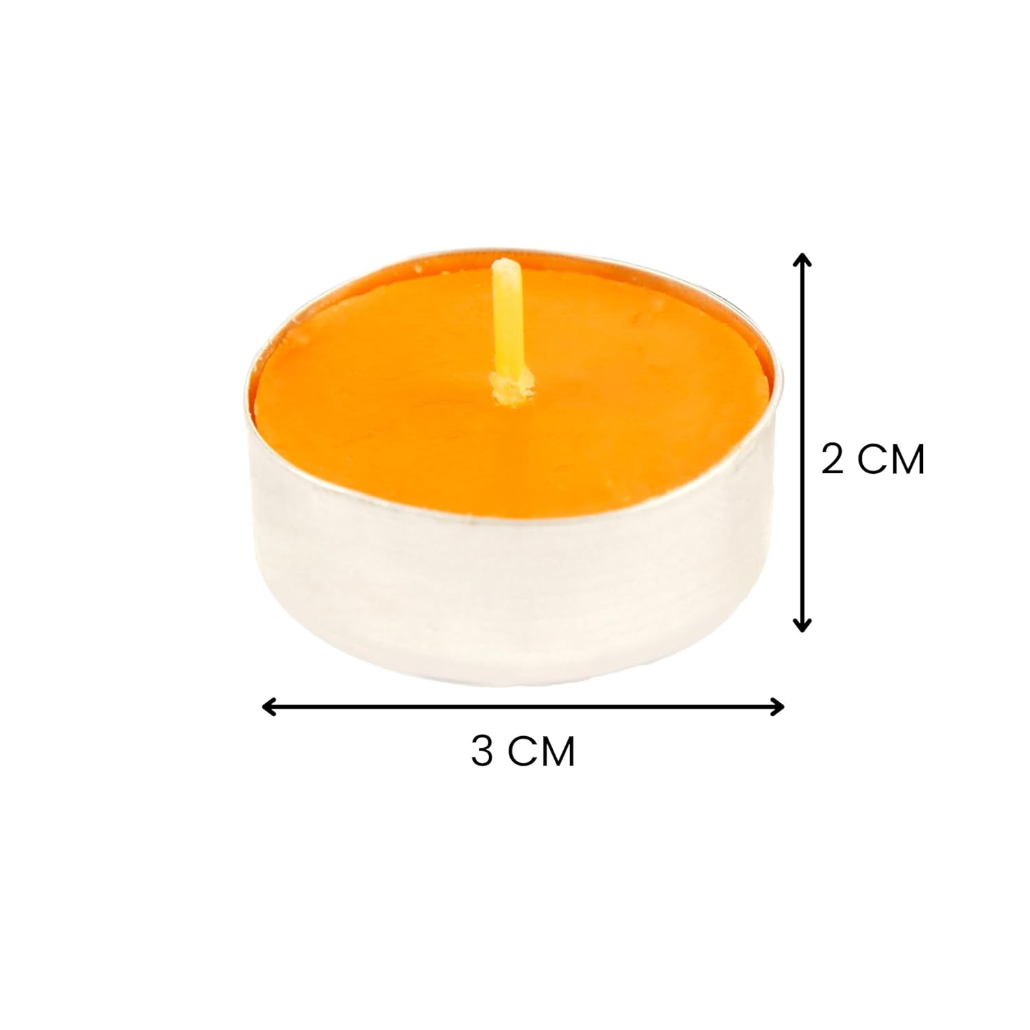 Orange Scented Tealight Candles 4.5 Hour Set of 50 Pcs