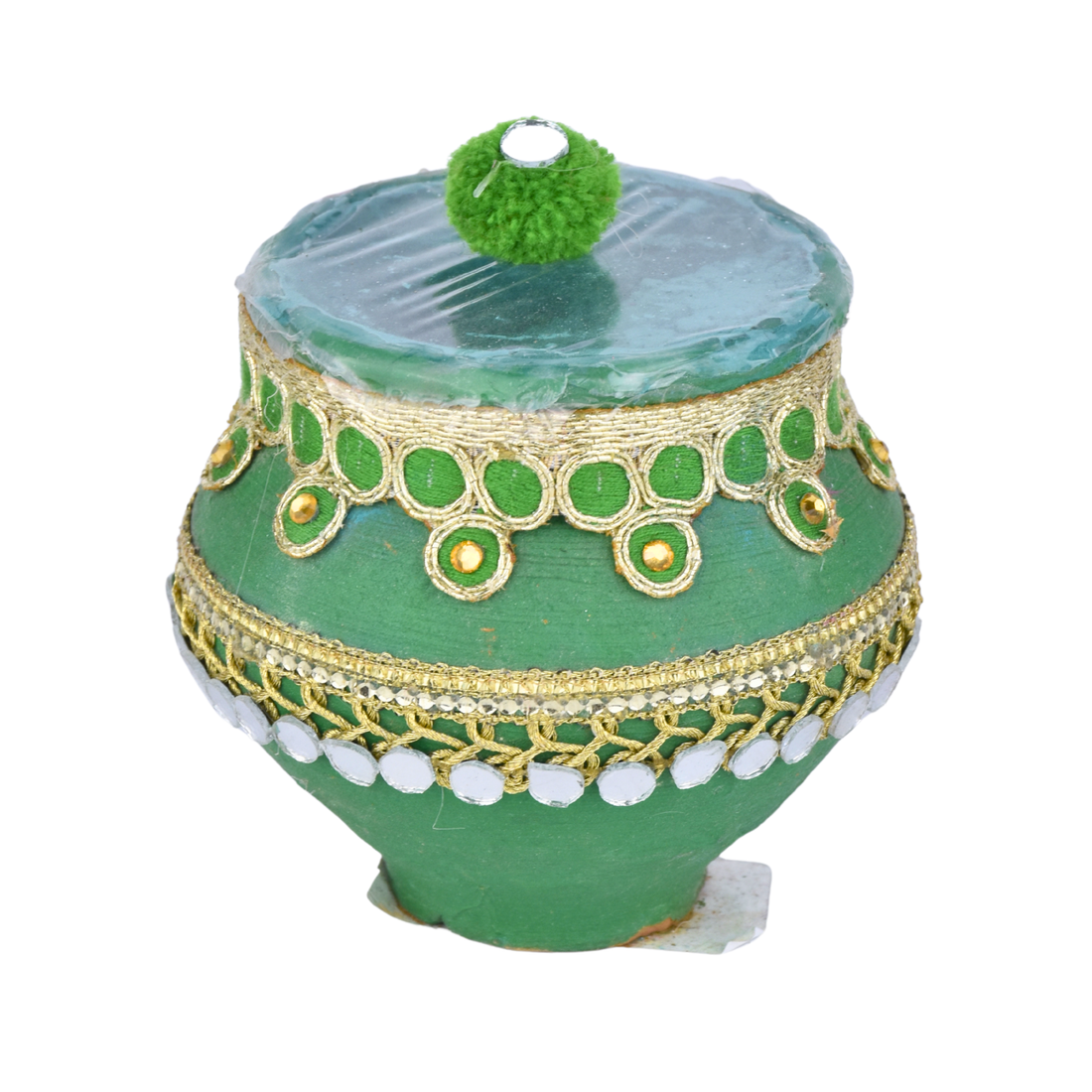 Decorative Holi Gulal Matki – Handmade Color Pot