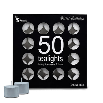 Tealight Candles Unscented  9 Hour Set of 50 Pcs