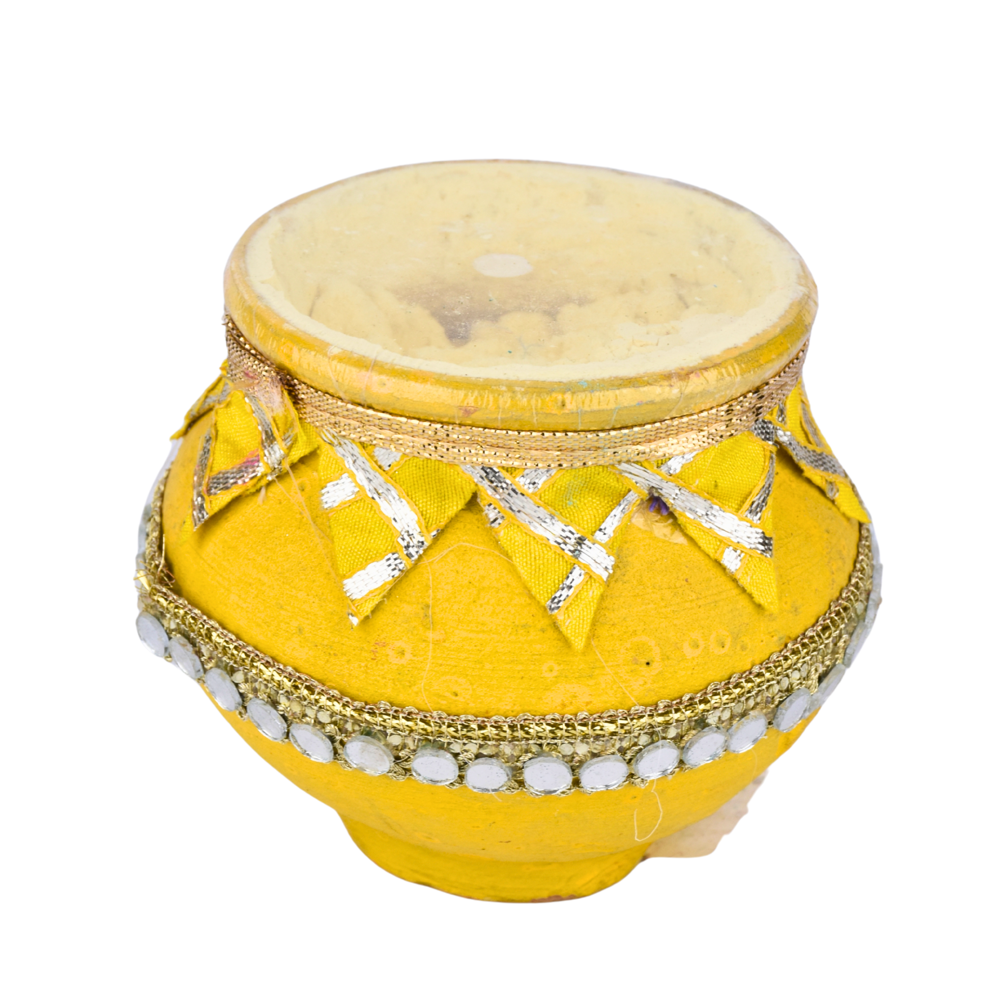 Decorative Holi Gulal Matki – Handmade Color Pot