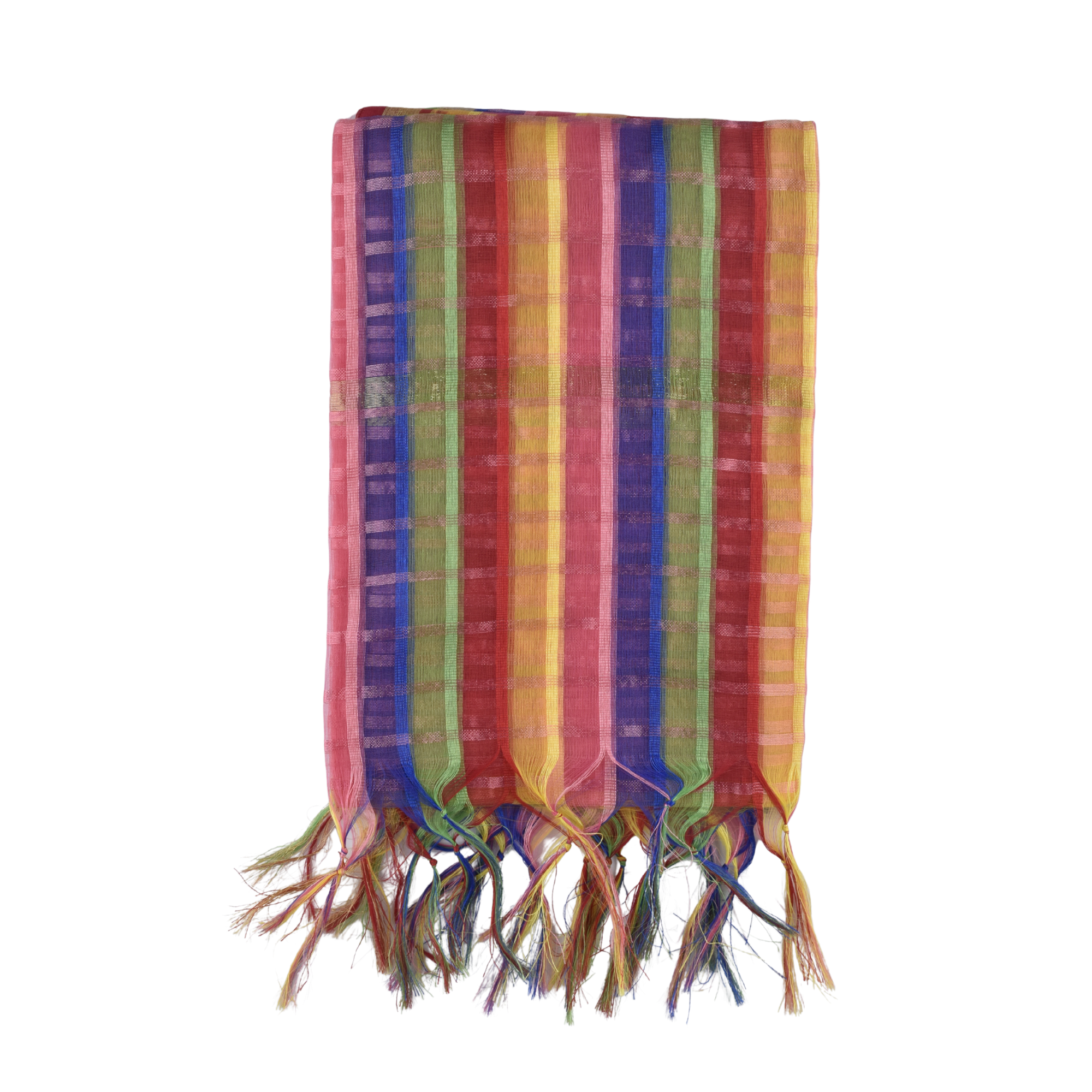 Holi Special Multicolour Chanderi Check Dupatta