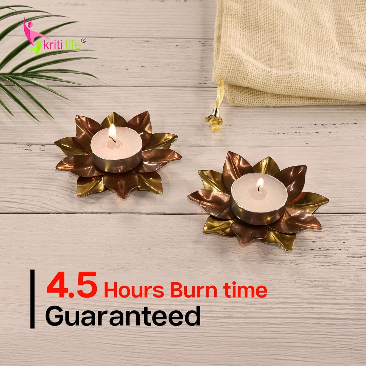 Jasmine Scented Tealight Candles 4.5 Hour Set of 50 Pcs