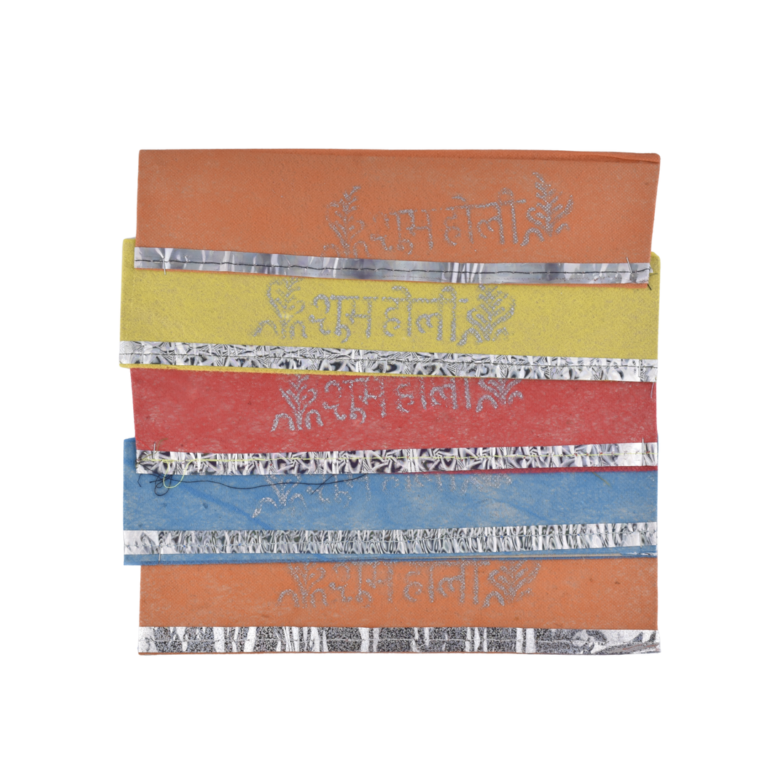 Holi Reflective Party Caps – Pack of 5 Multicolour Holi Head Caps