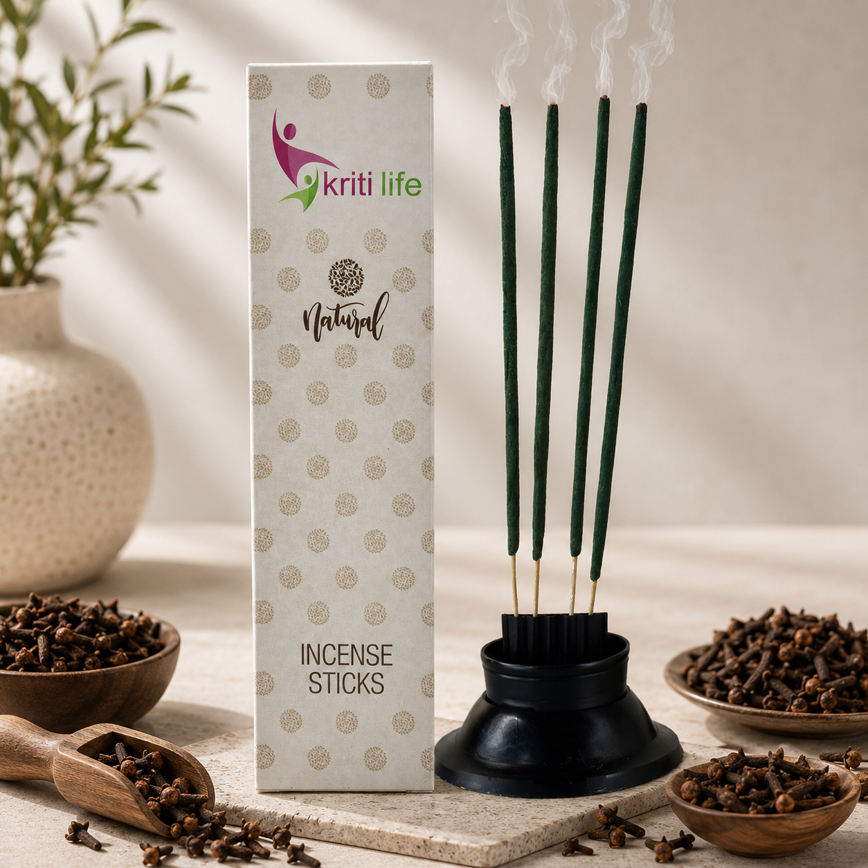 Clove Incense Sticks - 100 Pcs Perfect for Puja &amp; Relaxation