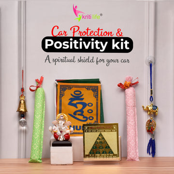 Kriti Life Car Protection & Positivity Kit | Complete Spiritual Car Safety Combo for Travel, Positivity & Protection