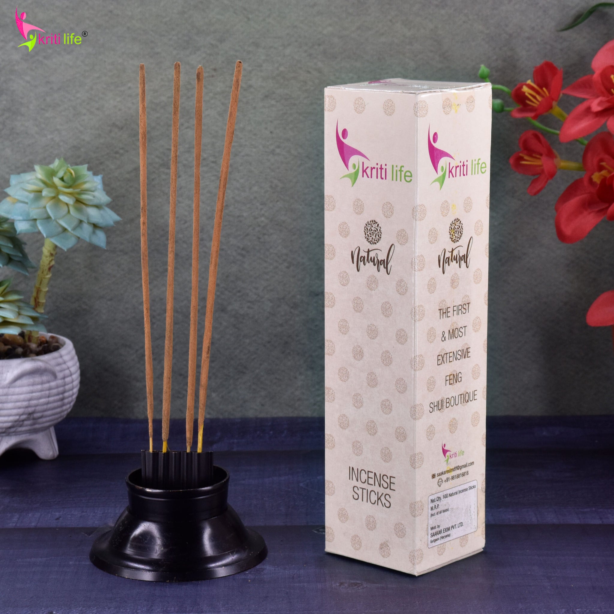 Kriti Life Incense Sticks - Tattva 100 Pcs Perfect for Puja &amp; Relaxation
