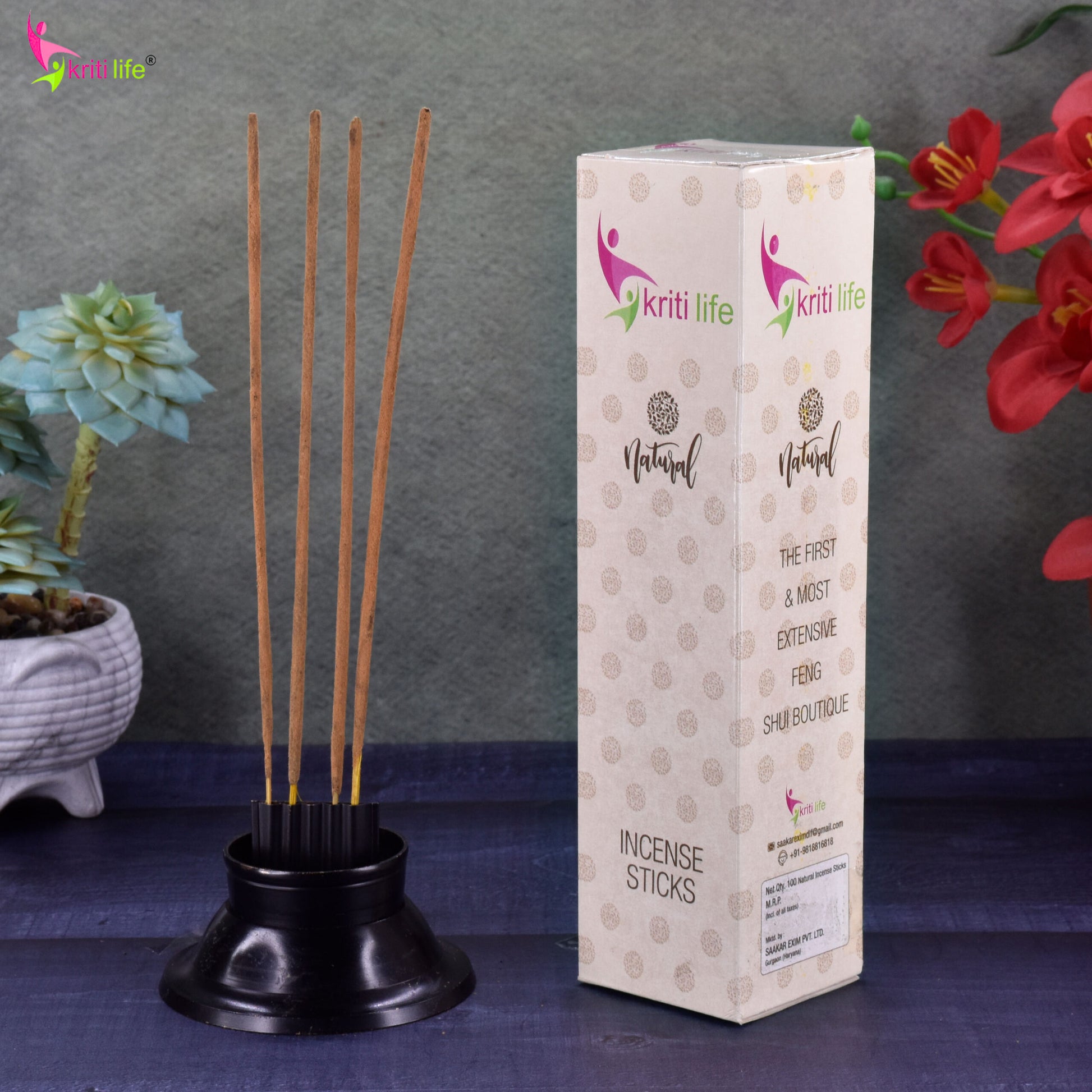 Kriti Life Incense Sticks - Tattva 100 Pcs Perfect for Puja &amp; Relaxation