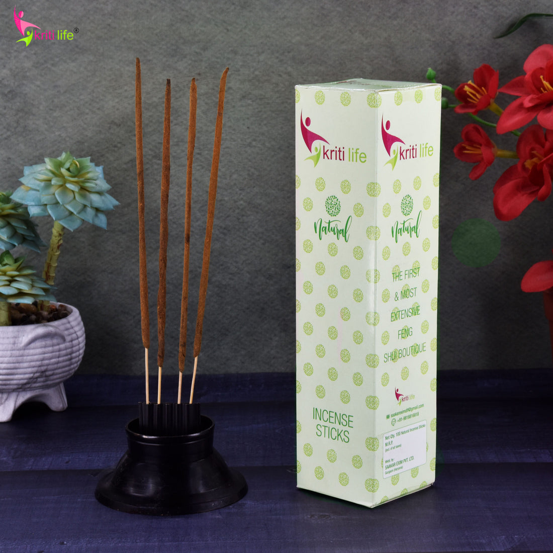 Kriti Life Incense Sticks - Champka 100 Pcs Perfect for Puja &amp; Relaxation