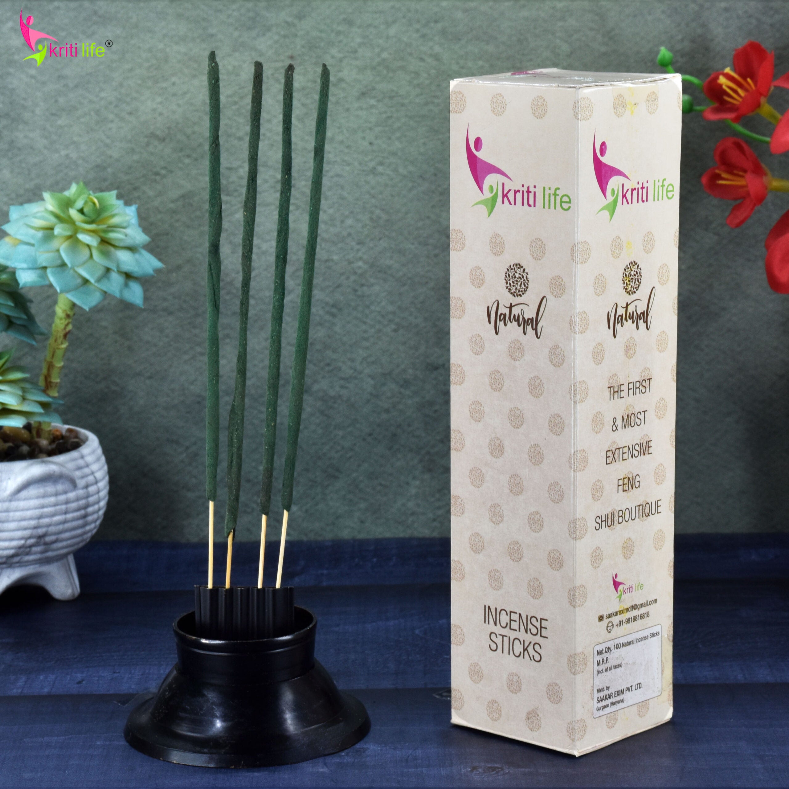 Kriti Life Incense Sticks - Sugandha Sawra 100 Pcs Perfect for Puja &amp; Relaxation