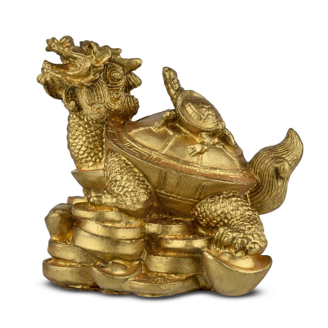 Feng Shui Dragon Baby Tortoise Idol for Career Growth & Family Longevity- 3.5 inches