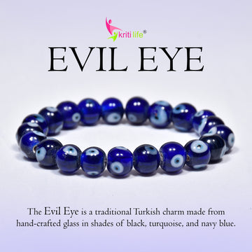 Evil Eye Protection crystal Bracelet – Wards Off Negativity & Attracts Positivity-10mm