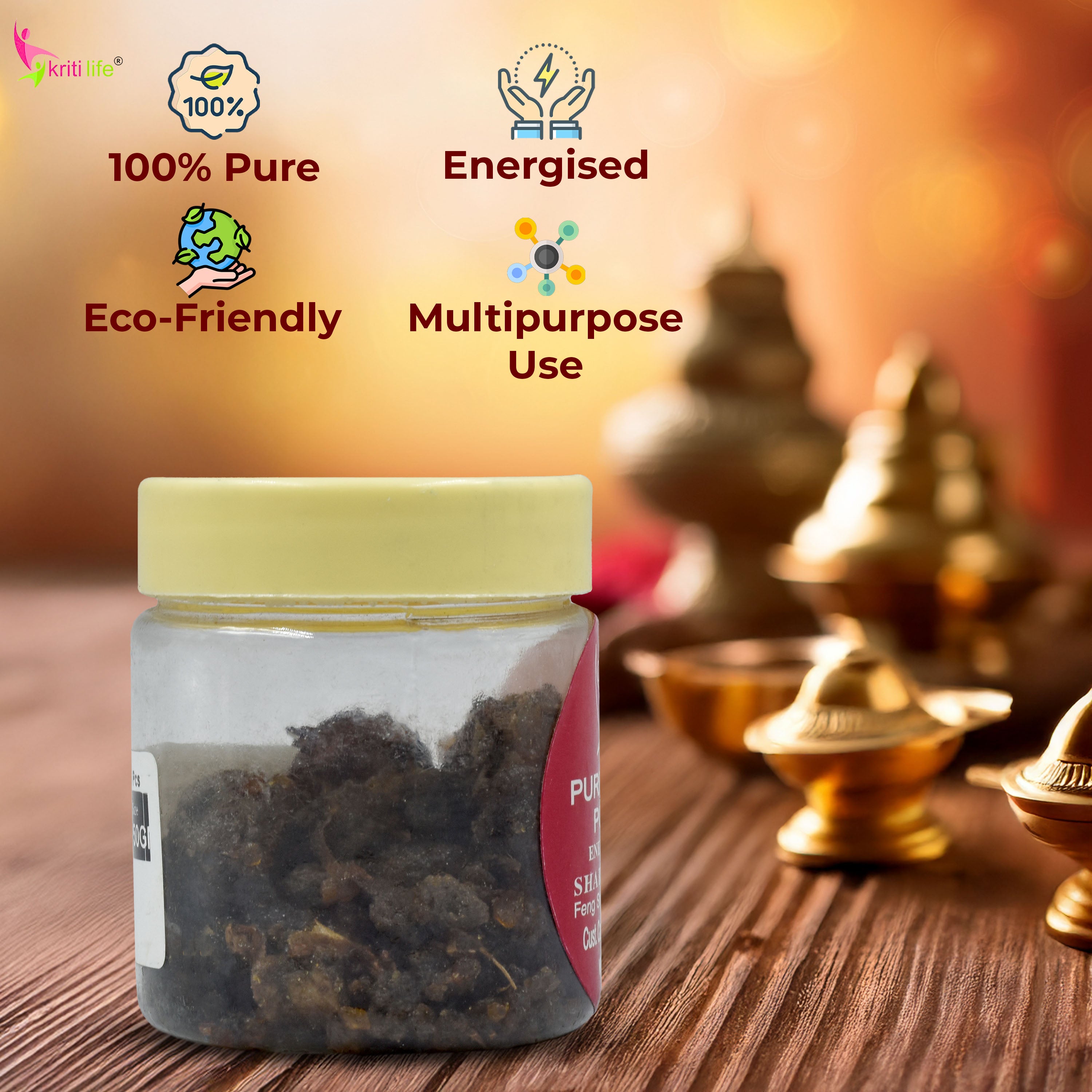 Pure Guggul Powder 50gm - 100% Pure &amp; Natural for Puja, Yajna &amp; Homam