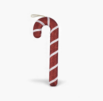 Red & White Candy Cane Christmas Hanging Ornament-10 inches