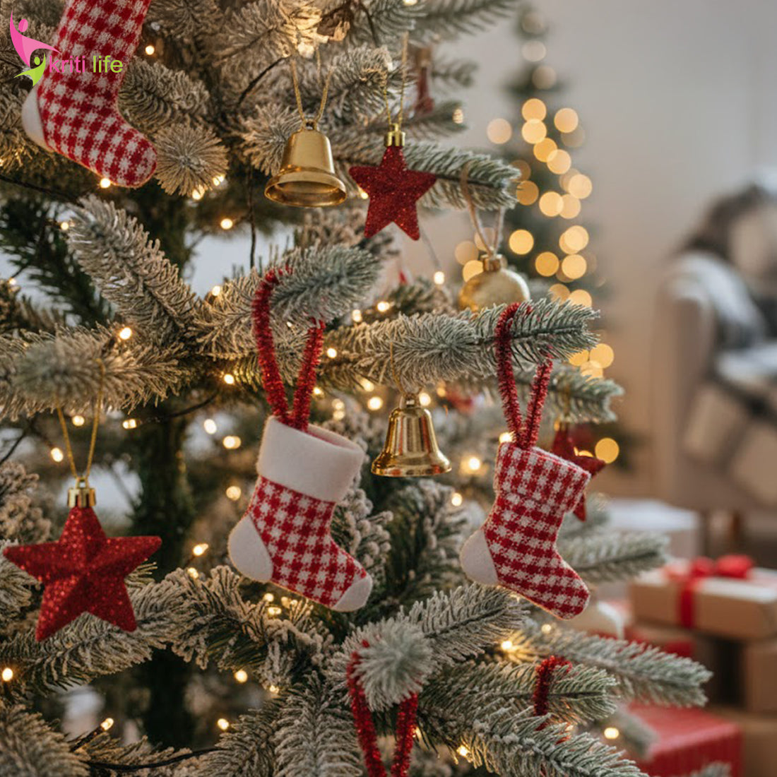 Red Tinsel Stems – 4 Inch Craft Sticks (Pack of 24)