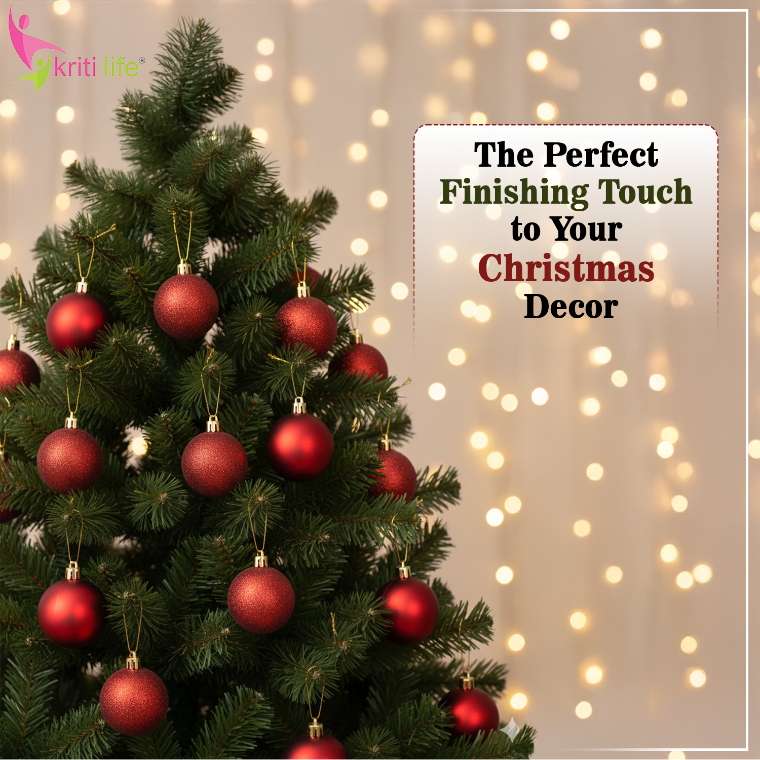 Red Christmas Tree Hanging Balls – Pack of 24 | Matte & Glitter Ornaments