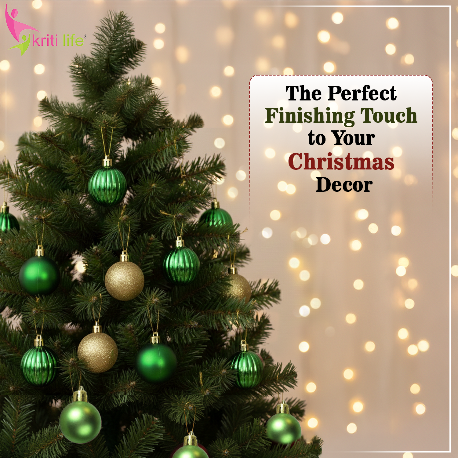 Green Christmas Tree Hanging Balls – Pack of 24 | Glossy, Matte & Glitter Ornaments