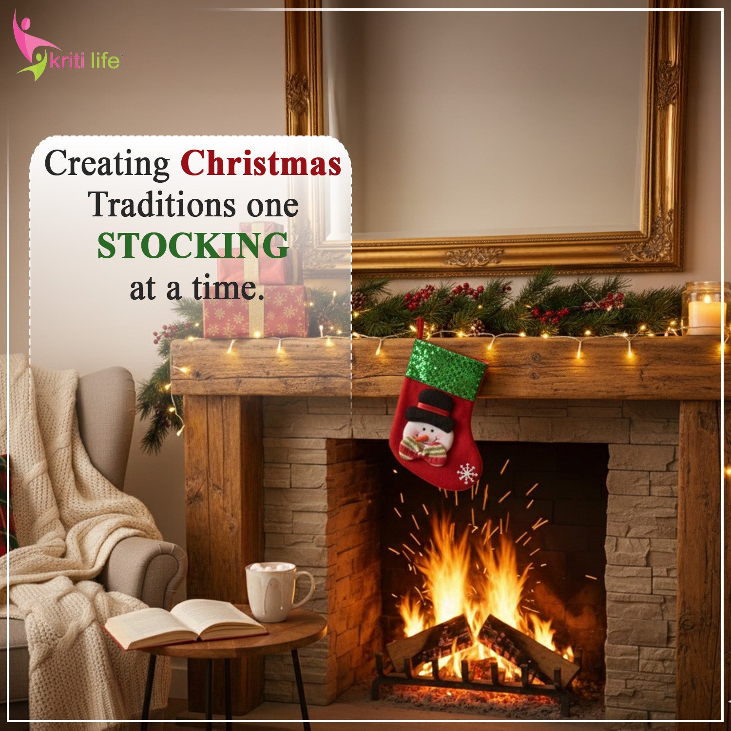 Snowman Christmas Stocking with Green Sequin Top – Premium Xmas Hanging Décor