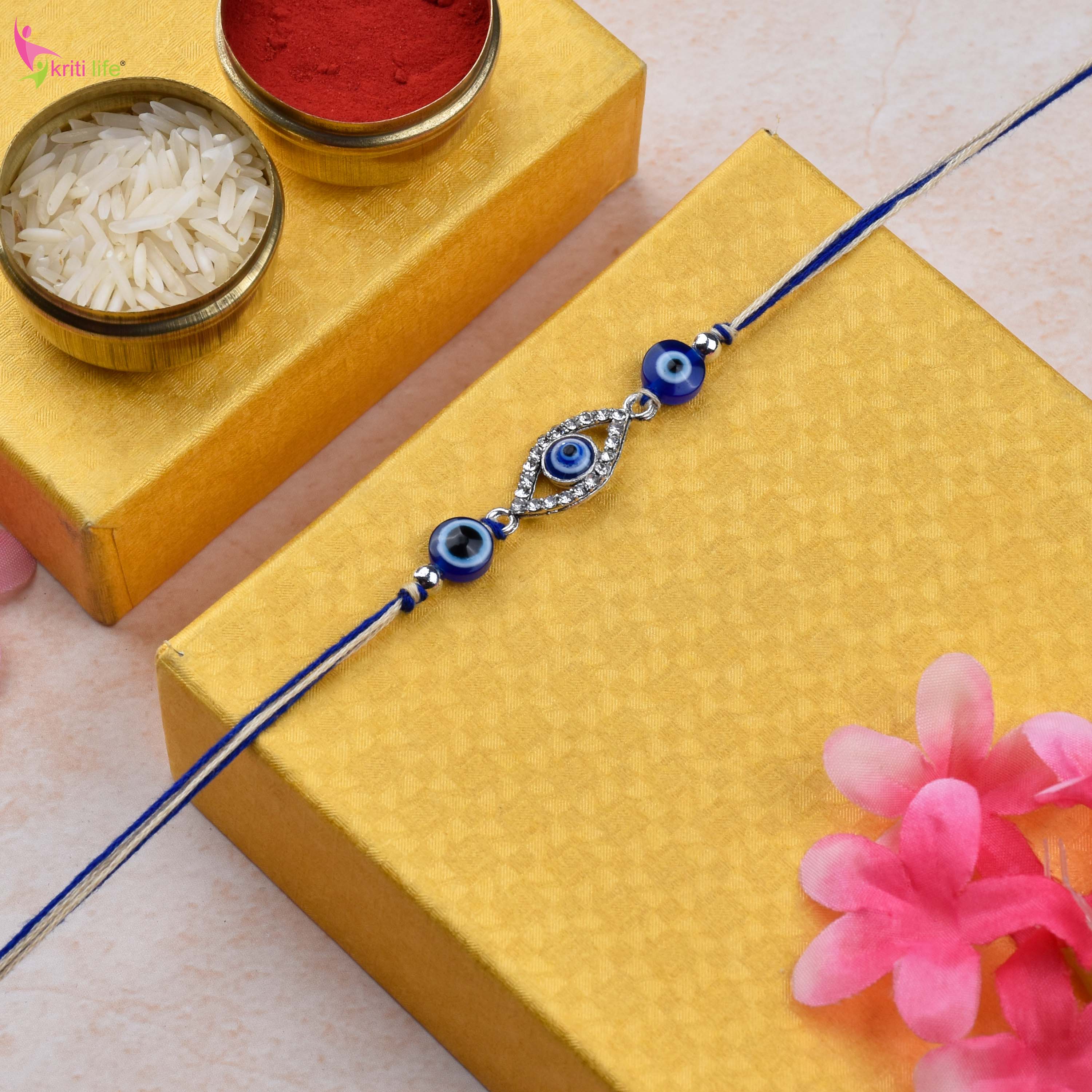 Evil Eye Designer Rakhi | Handmade Protective Rakhi