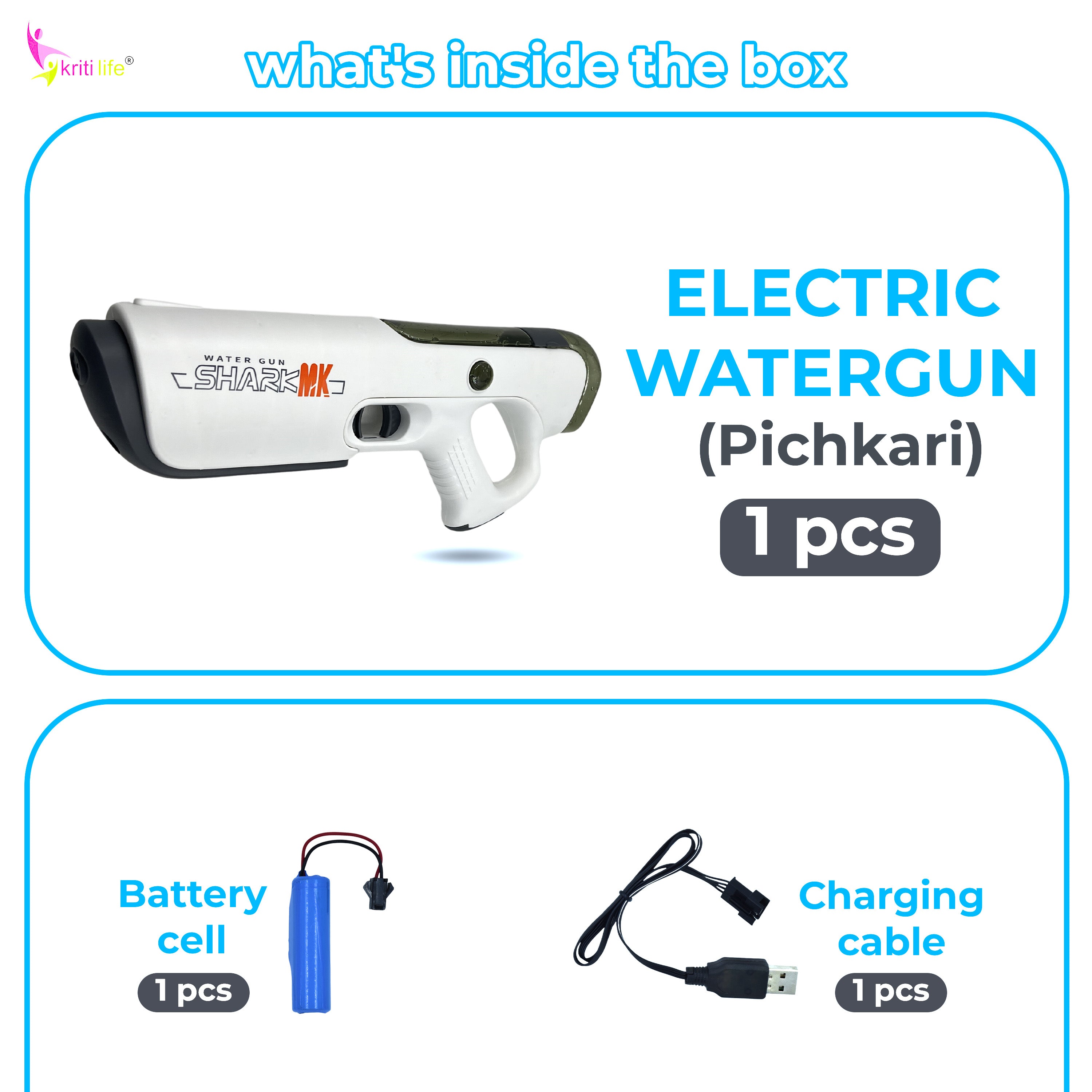 Electric Water Gun 200ML Water Tank and 40FT Range