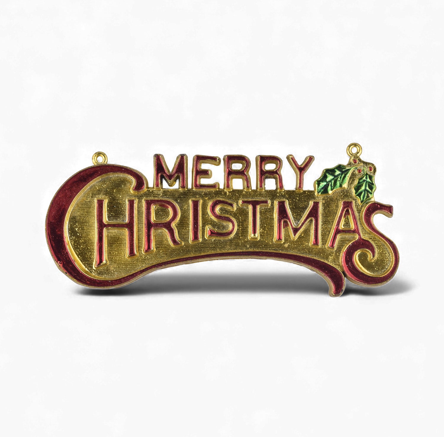 Merry Christmas Hanging Decor – Golden & Festive Wall/Tree Decoration