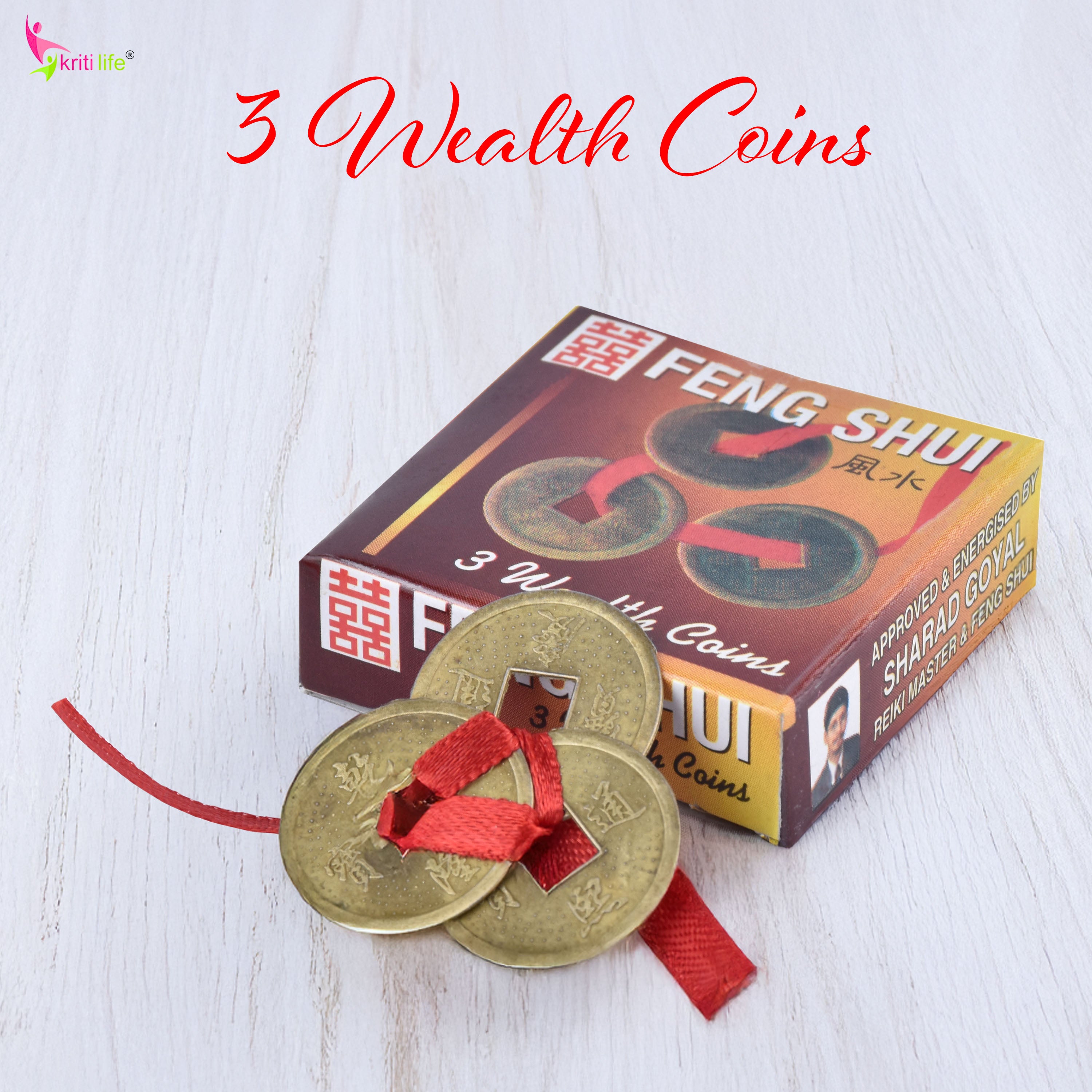 Feng Shui 3 Wealth Coins for Prosperity| Attract Money, Luck & Prosperity | Home, Office, Gift Use